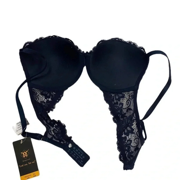 Wingslove Navy Blue Lace Bra Size 36B - Picture 4 of 8